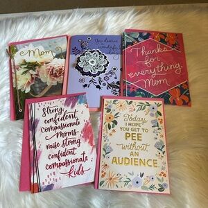 Set of Colorful Mother's Day Cards